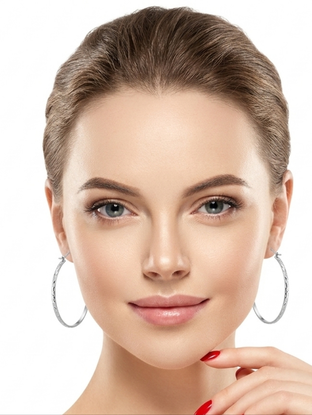 Ella Silver Stainless Steel Hoop Earrings - Hypoallergenic